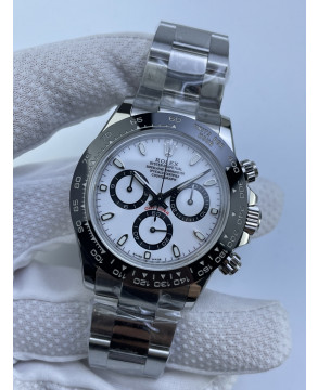 (준비완료/특급배송)NO.3322/초특급 갓성비 데이토나 스틸 세라믹베젤 화이트