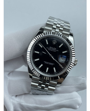 (준비완료/특급배송)NO.3586/롤렉스 데이저스트 126334 41미리 블랙다이얼 바인덱스 QP공장